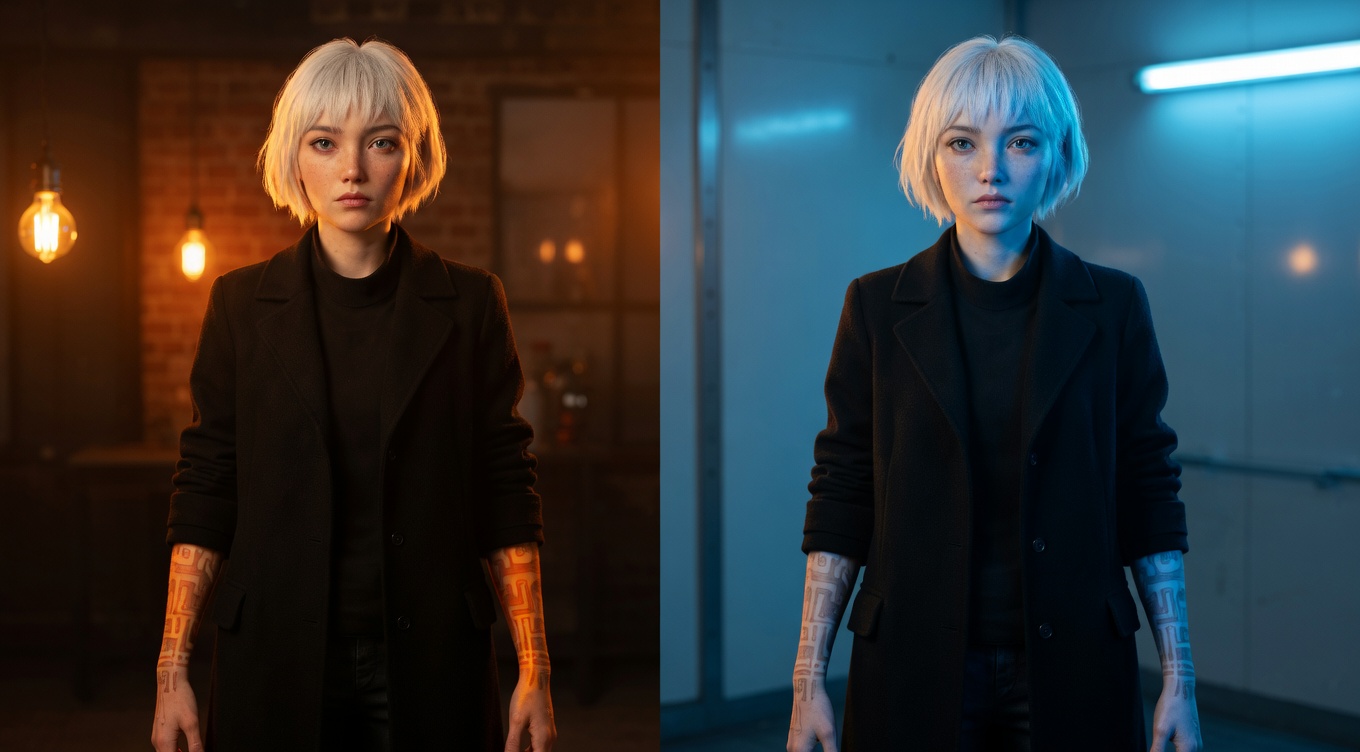 Color Temperature cinematic example